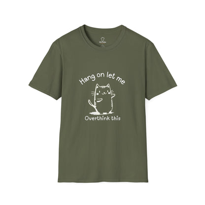 Ink Pulse Print - Overthink This Unisex Softstyle T-Shirt, Funny Graphic Tee.