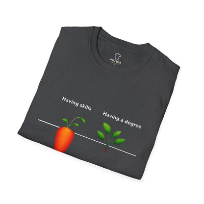 Ink Pulse Print - Skills vs Degree T-Shirt. (Produced in Australia)