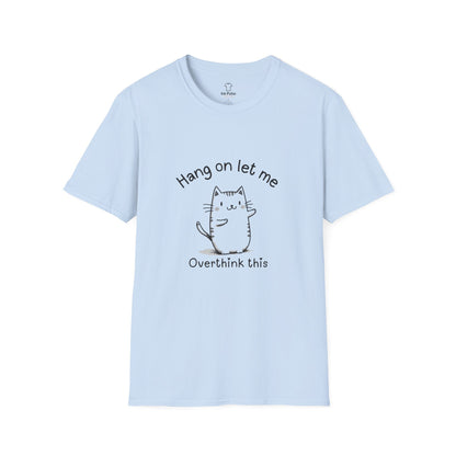 Ink Pulse Print - Overthink This Unisex Softstyle T-Shirt, Funny Graphic Tee.