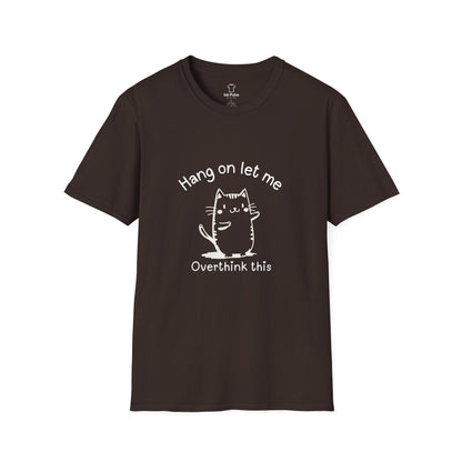 Ink Pulse Print - Overthink This Unisex Softstyle T-Shirt, Funny Graphic Tee.