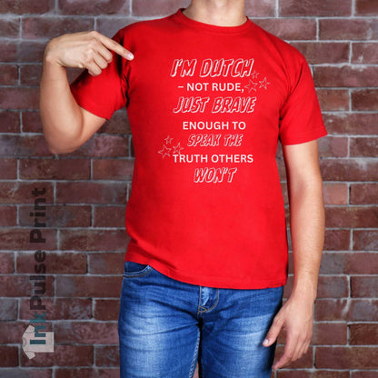 Ink Pulse Print - Dutch T-Shirt (Produced in Australia)