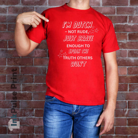 Ink Pulse Print - Dutch T-Shirt (Produced in Australia)