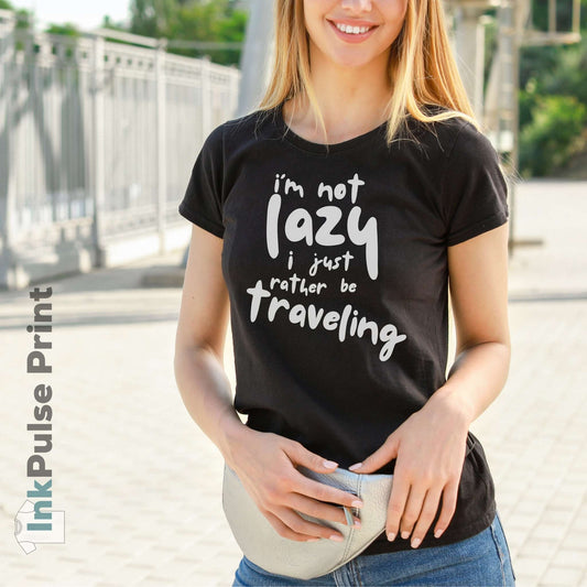 Ink Pulse Print - Travel-Themed Unisex T-Shirt, Perfect for Adventurers, Travel Lovers Gift. (Produced in Australia)