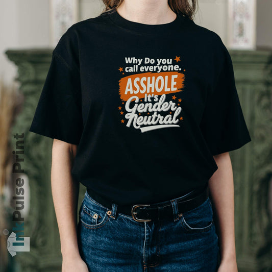 Ink Pulse Print - Gender Neutral Humor Tee. (Produced in Australia)