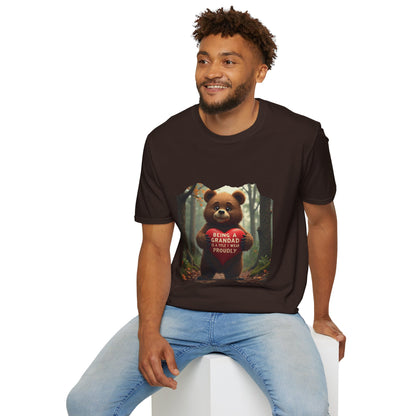 Ink Pulse Print - Cute Grandpa Bear T-Shirt. (Produced in Australia)