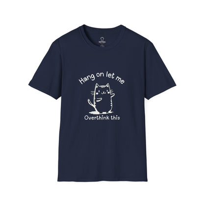 Ink Pulse Print - Overthink This Unisex Softstyle T-Shirt, Funny Graphic Tee.