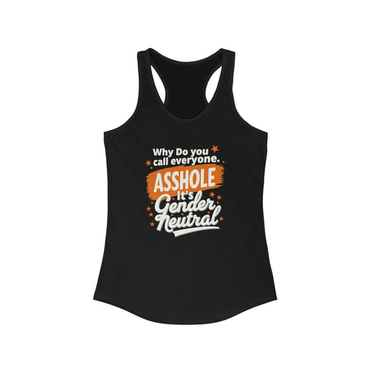 Ink Pulse Print - Gender Neutral Humor Women's Racerback Tank. (Producted in the USA)