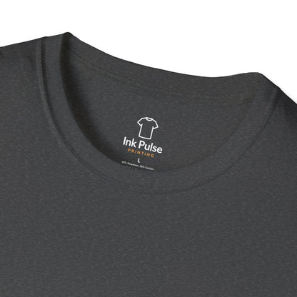 Ink Pulse Print - Overthink This Unisex Softstyle T-Shirt, Funny Graphic Tee.
