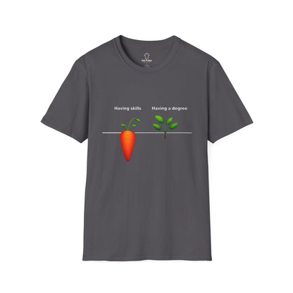 Ink Pulse Print - Skills vs Degree T-Shirt. (Produced in Australia)