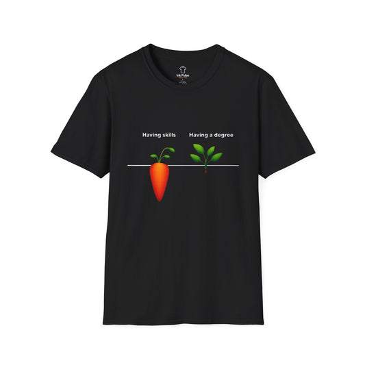 Ink Pulse Print - Skills vs Degree T-Shirt. (Produced in Australia)