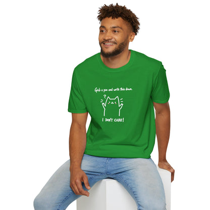 Ink Pulse Print - Funny Cat Quote T-Shirt, Cute Animal Tee. (Produced in Australia)