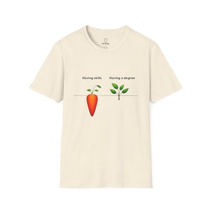 Ink Pulse Print - Skills vs Degree T-Shirt. (Produced in Australia)
