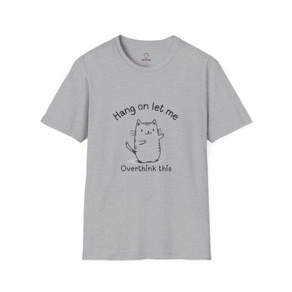 Ink Pulse Print - Overthink This Unisex Softstyle T-Shirt, Funny Graphic Tee.