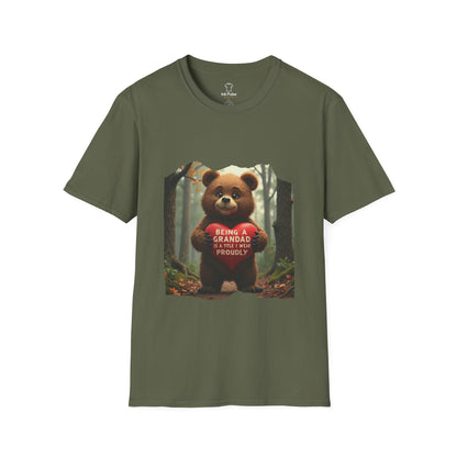 Ink Pulse Print - Cute Grandpa Bear T-Shirt. (Produced in Australia)