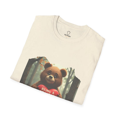 Ink Pulse Print - Cute Grandpa Bear T-Shirt. (Produced in Australia)
