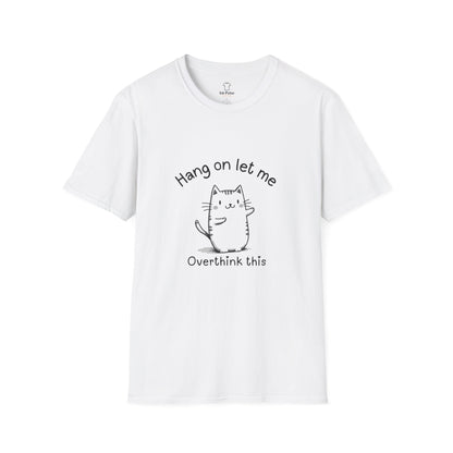 Ink Pulse Print - Overthink This Unisex Softstyle T-Shirt, Funny Graphic Tee.