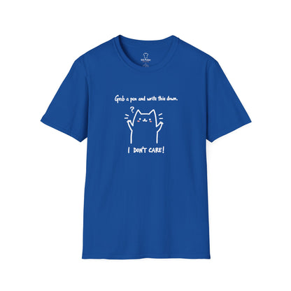Ink Pulse Print - Funny Cat Quote T-Shirt, Cute Animal Tee. (Produced in Australia)