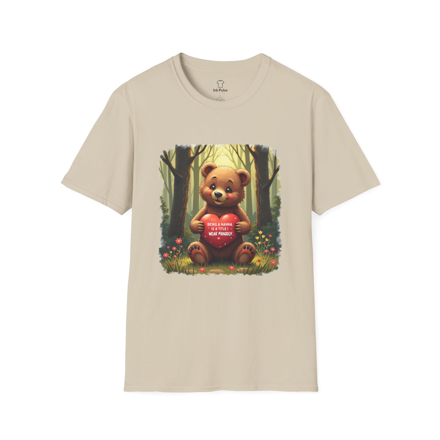 Ink Pulse Print - Cute Nanna Bear Shirt. (Produced in Australia)