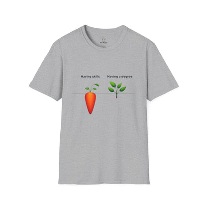 Ink Pulse Print - Skills vs Degree T-Shirt. (Produced in Australia)