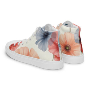 Flower - Women’s High Top Canvas Shoes