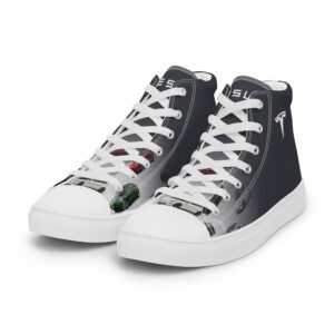 Tesla - Men’s High Top Canvas Shoes