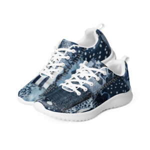 Blue Patchwork - Women’s Athletic Shoes