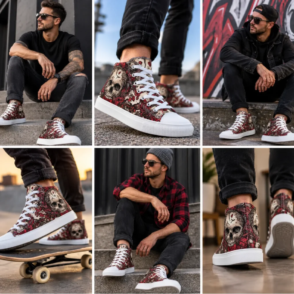 Dark Series footwear and accessories by Ink Pulse Print